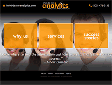 Tablet Screenshot of dealeranalytics.com